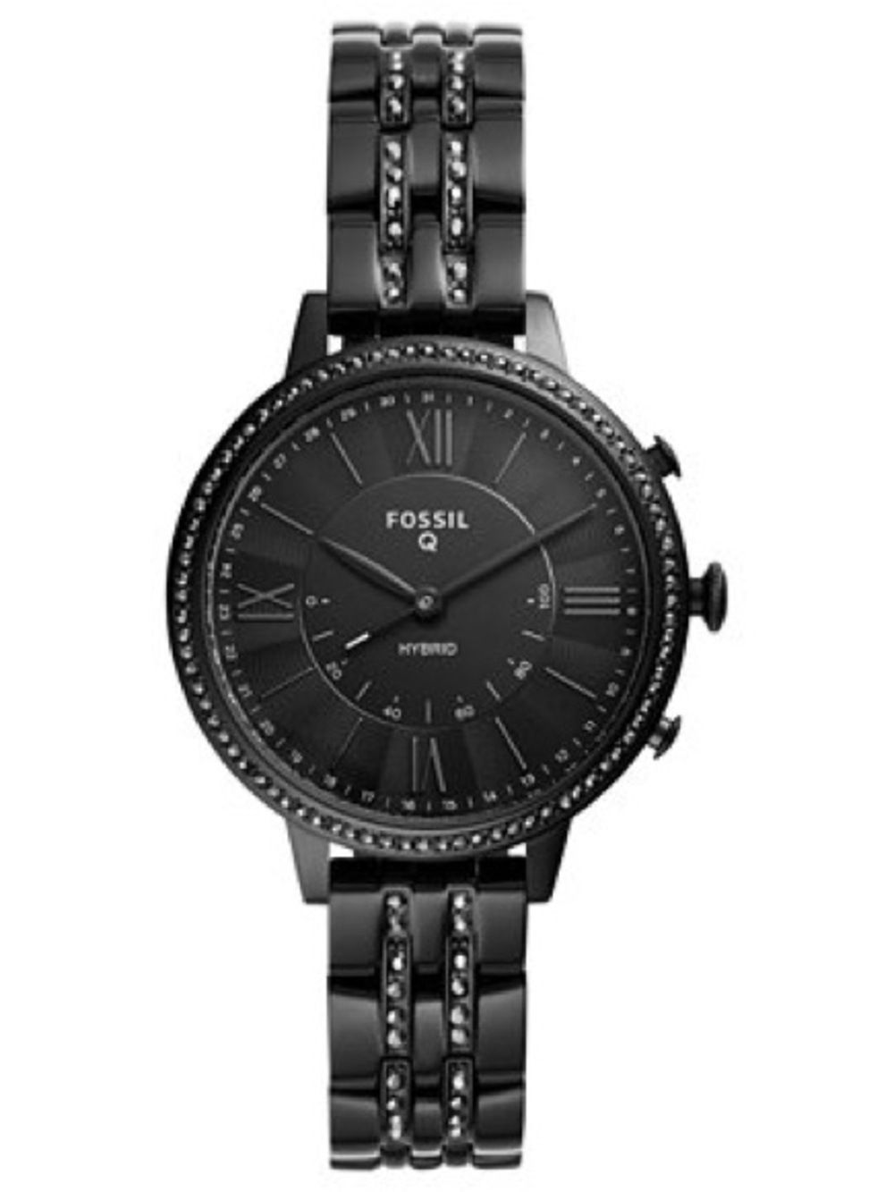 Fossil Jacqueline Black Stainless Steel Hybrid Smartwatch - Model NDW4J